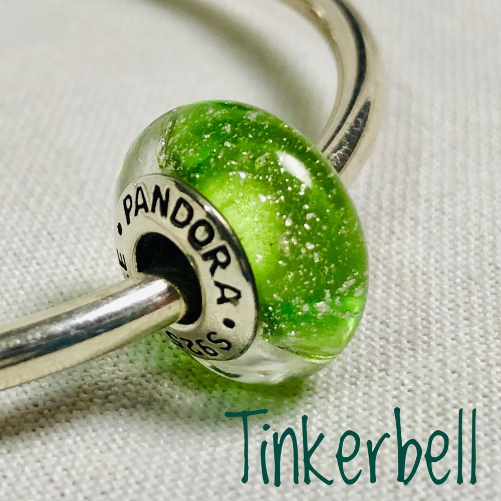 PANDORA Disney Tinkerbell Glow Bead, New!